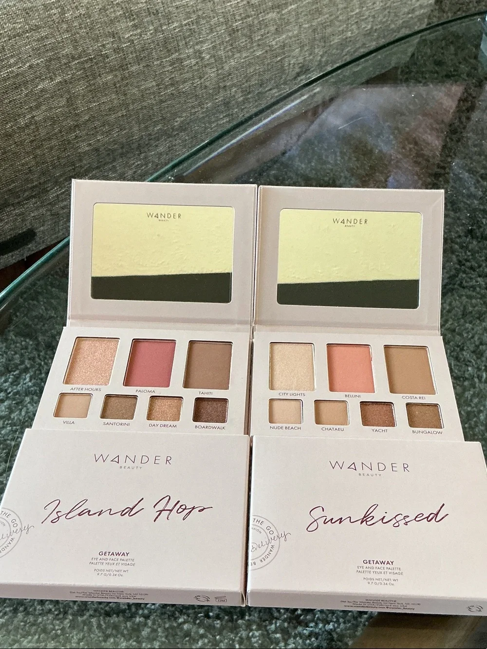 Wander Beauty Neutral & Peach Duo Eyeshadow Palette - Sun-kissed & Island Hop